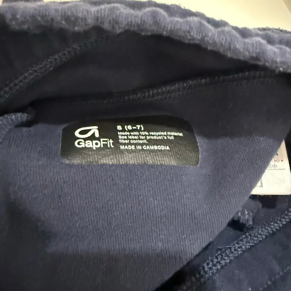Gap GapFit Navy Blue Boys Tech Sweat Shorts Sweatshorts S Small 6 7 Boys